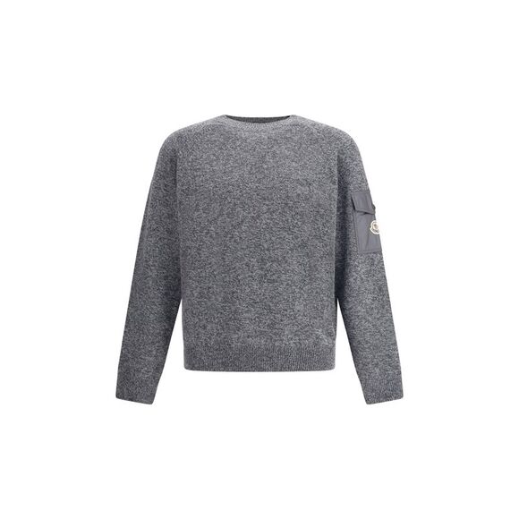 Moncler Men Wool Mouliné And Cashmere Sweater - Picture 1 of 3